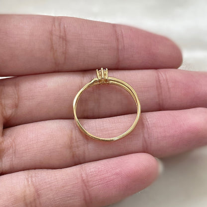 Anel Brilhare em Ouro Amarelo 18K-750