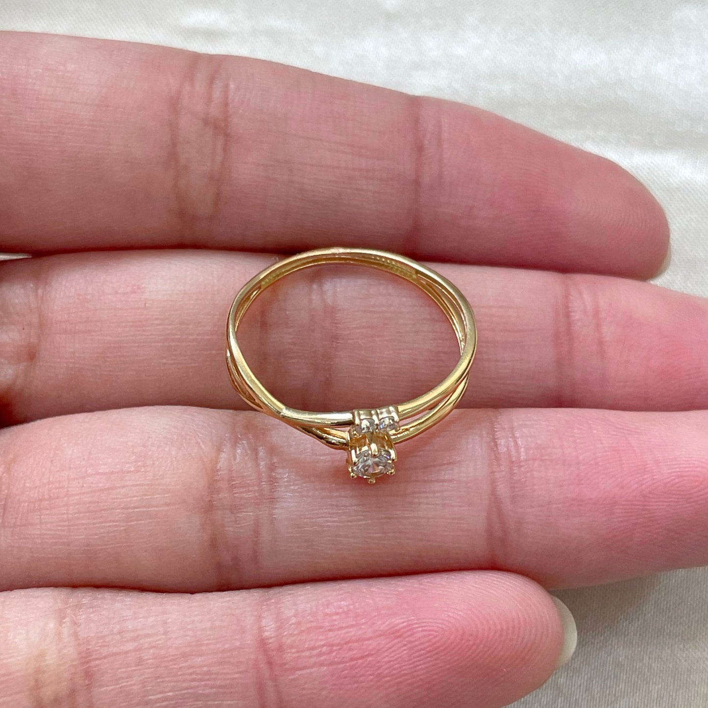 Anel Brilhare em Ouro Amarelo 18K-750