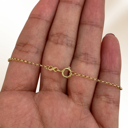 Pulseira Olho Grego em Ouro Amarelo 18K-750, com zircônias