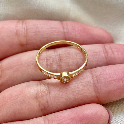 Anel Brillé em Ouro Amarelo 18K-750