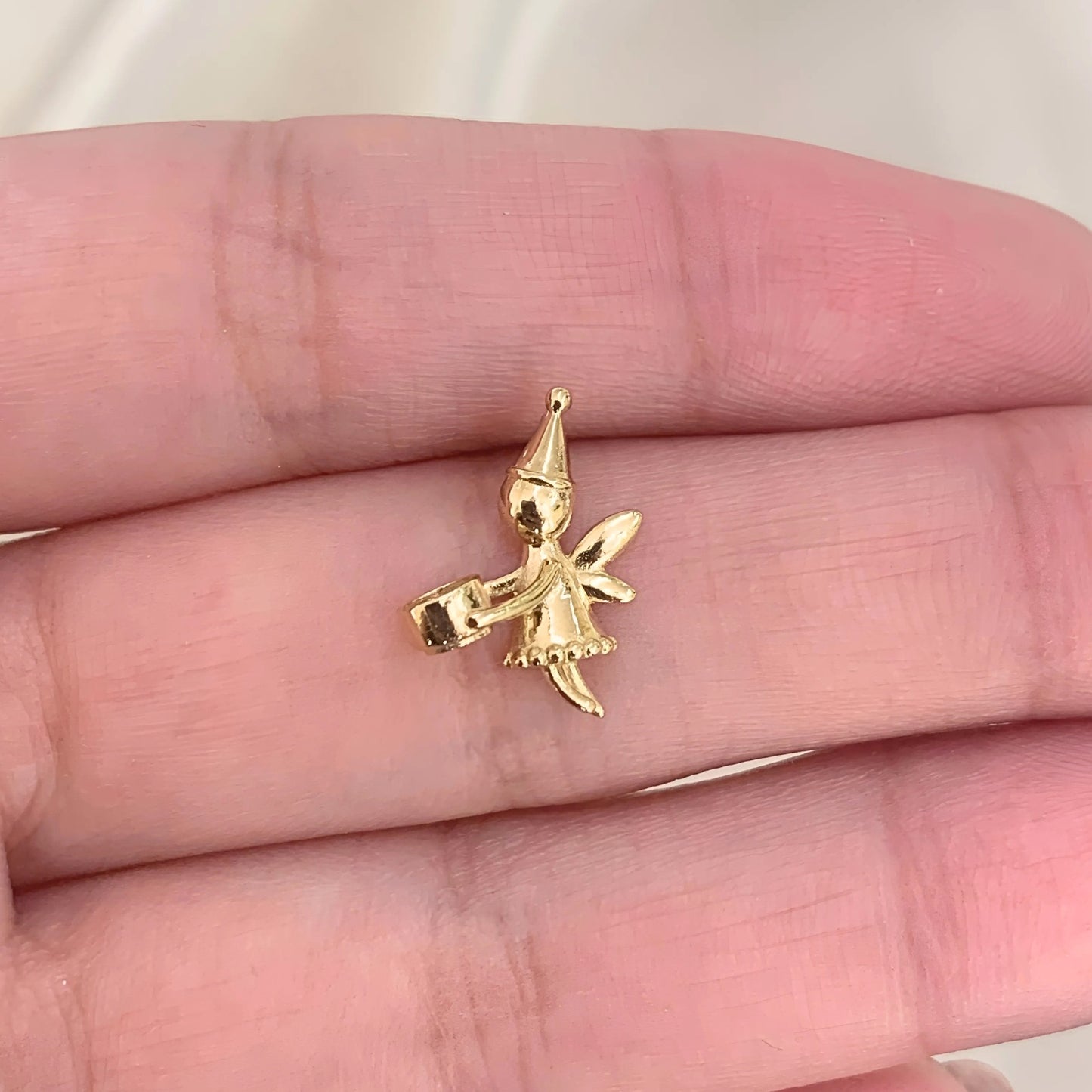 Pingente Fada do Dente em Ouro Amarelo 18K-750