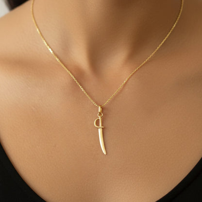 Pingente em Ouro 18k - Espada de Ogum - Coleção Orixás