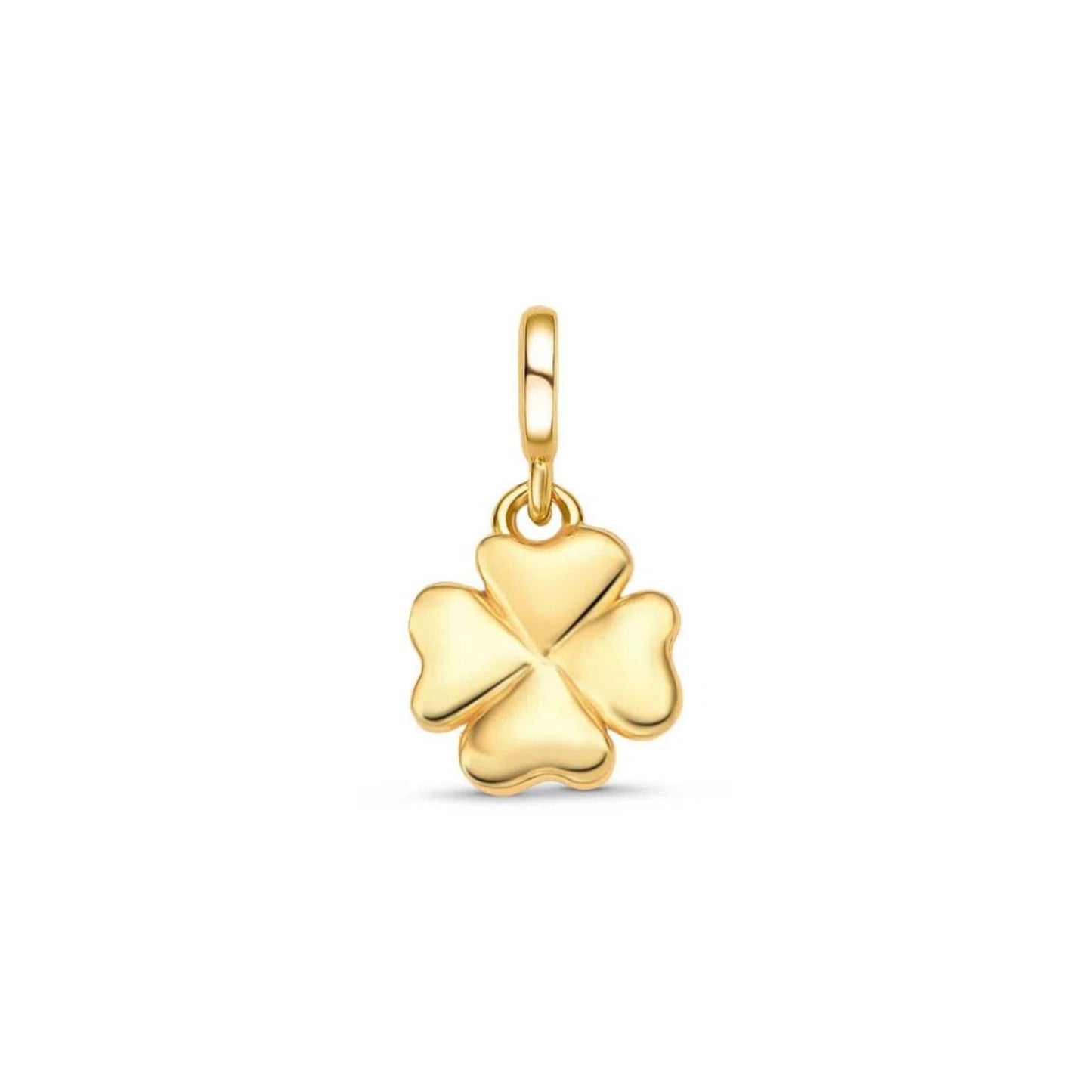 Pingente em Ouro Amarelo 18k - Trevo Liso Mini