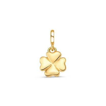 Pingente em Ouro Amarelo 18k - Trevo Liso Mini
