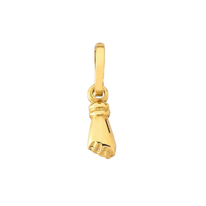 Pingente em Ouro Amarelo 18k - Figa Dupla Média