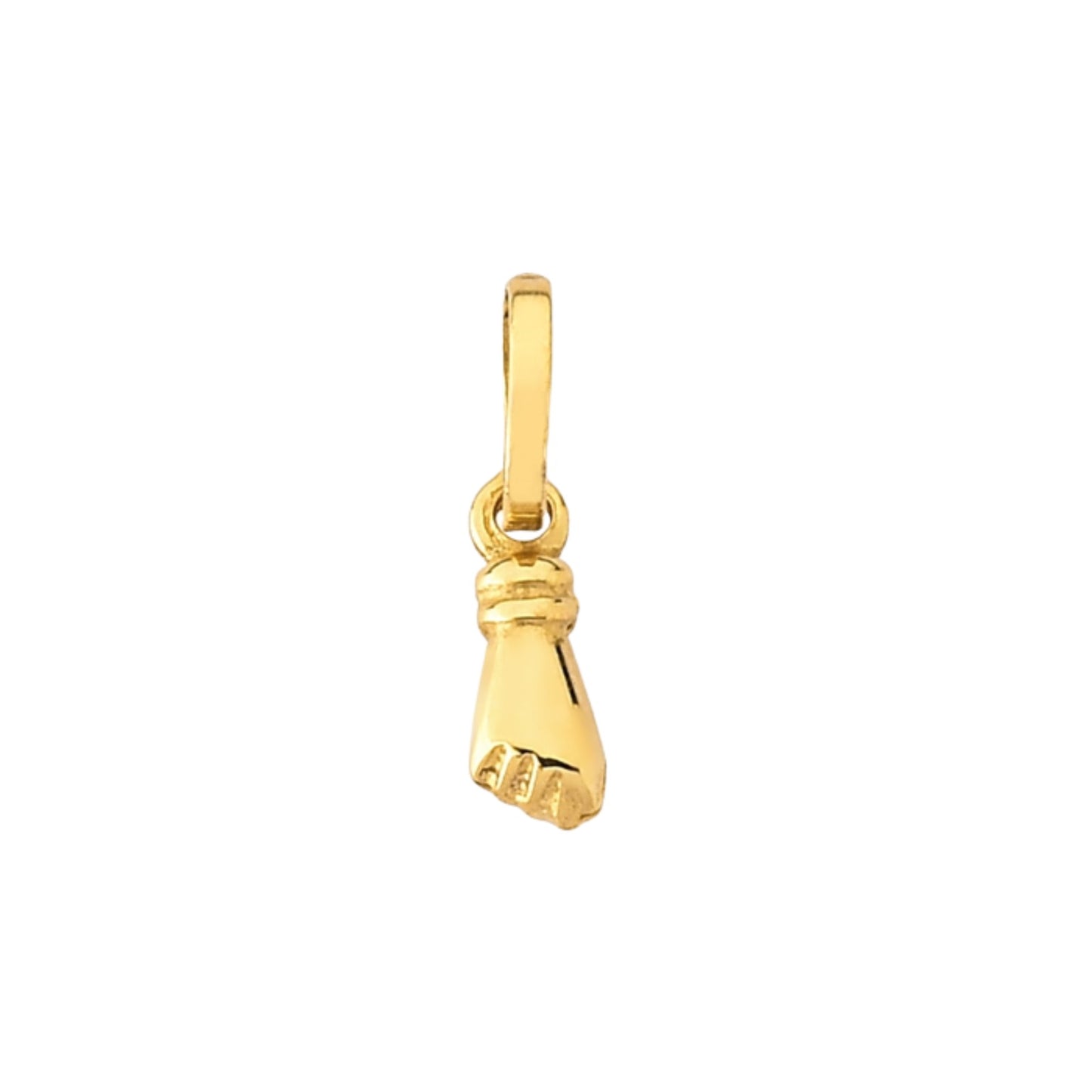 Pingente em Ouro Amarelo 18k - Figa Dupla Mini