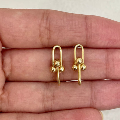 Brinco Aurum Dot em Ouro Amarelo 18K-750