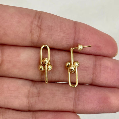 Brinco Aurum Dot em Ouro Amarelo 18K-750