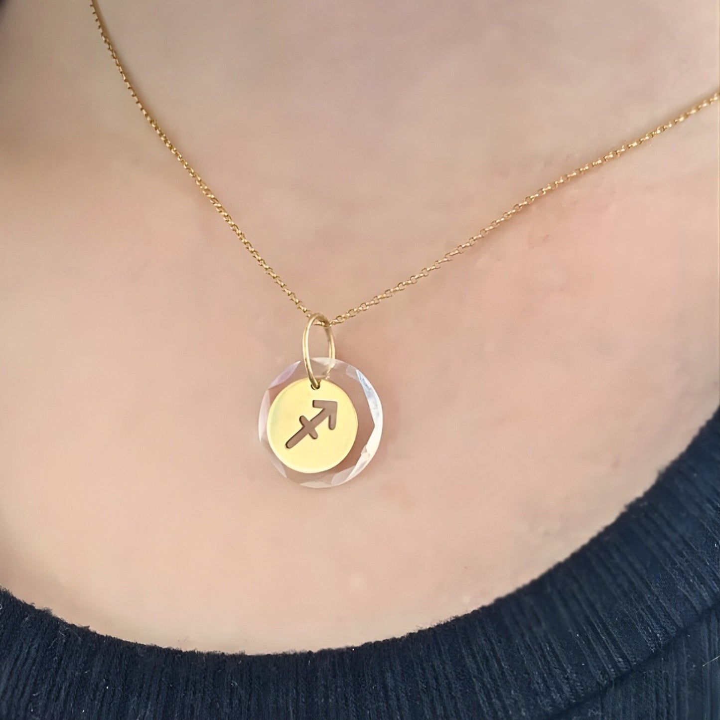 Pingente Sagitário em Ouro Amarelo 18K-750
