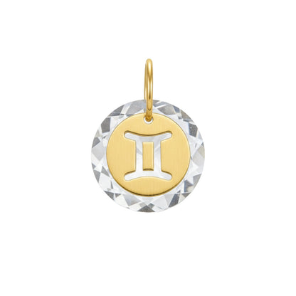 Pingente Gêmeos em Ouro Amarelo 18K-750