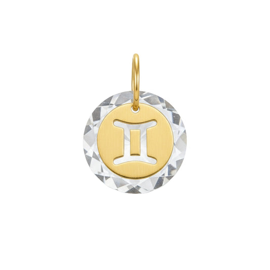 Pingente Gêmeos em Ouro Amarelo 18K-750