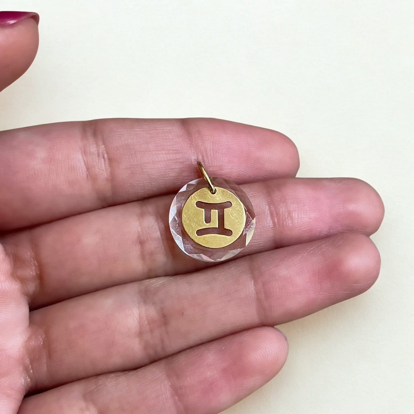 Pingente Gêmeos em Ouro Amarelo 18K-750