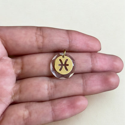 Pingente Peixes em Ouro Amarelo 18K-750