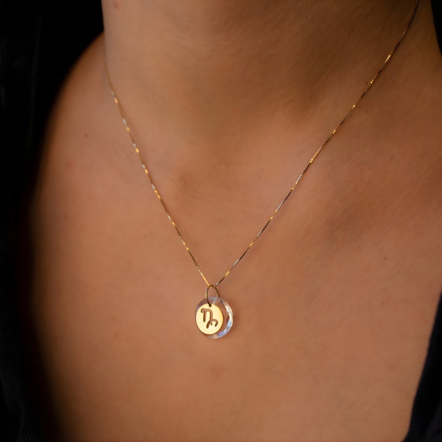 Pingente Signo Capricórnio em Ouro Amarelo 18K-750