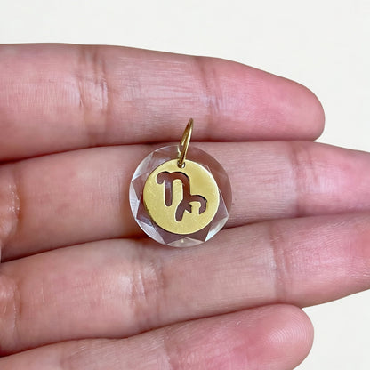Pingente Signo Capricórnio em Ouro Amarelo 18K-750