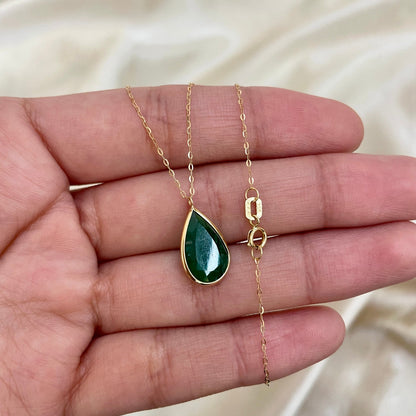 Gargantilha Com Esmeralda em Ouro Amarelo 18K-750