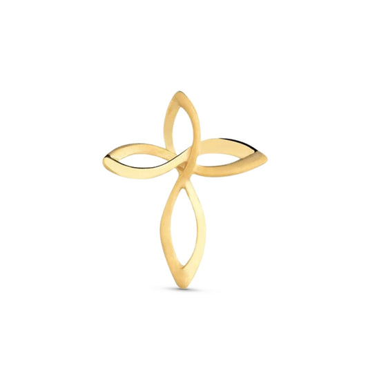 Pingente Crucifixo Infinito em Ouro Amarelo 18k-750