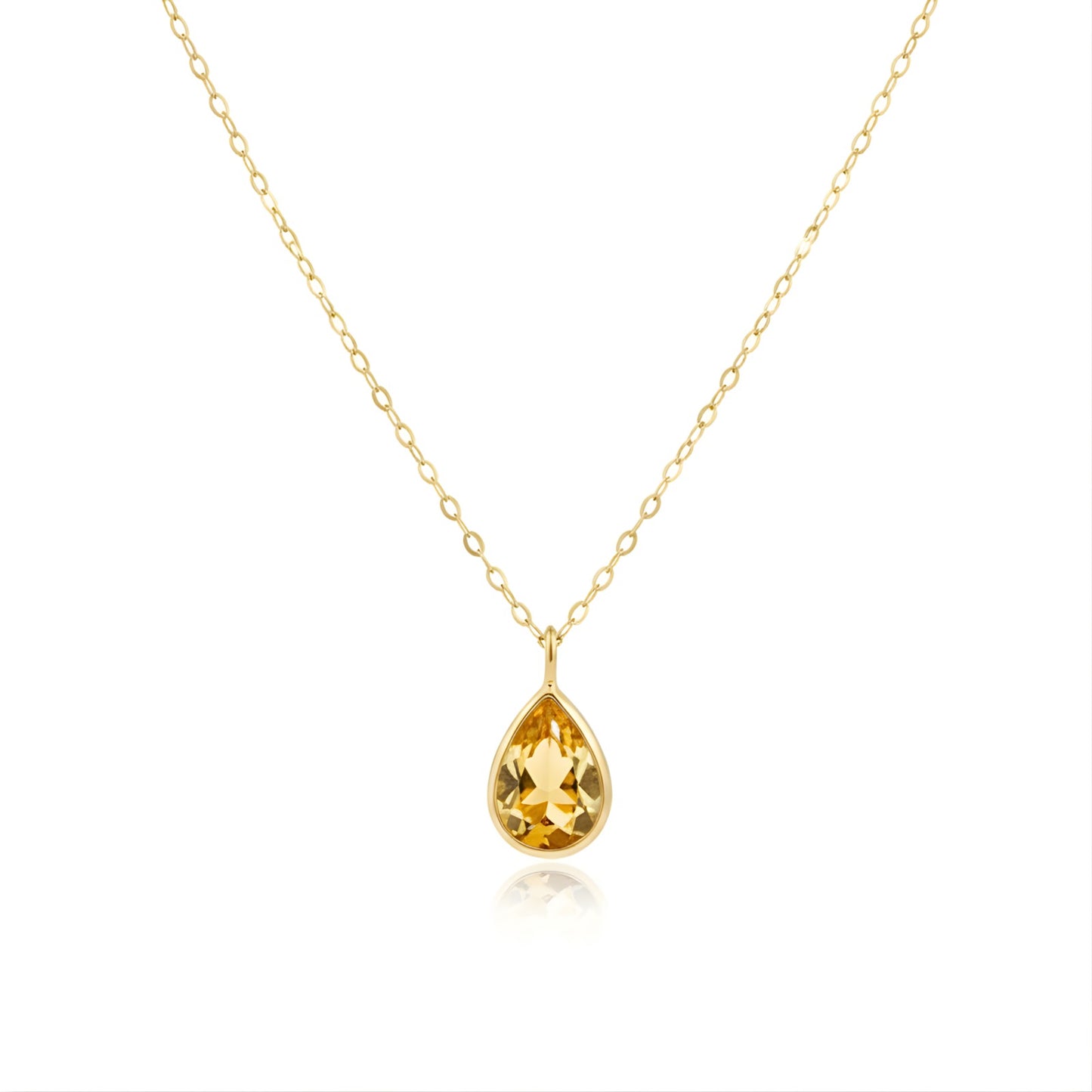 Gargantilha Poente em Ouro Amarelo 18K-750, com Citrino