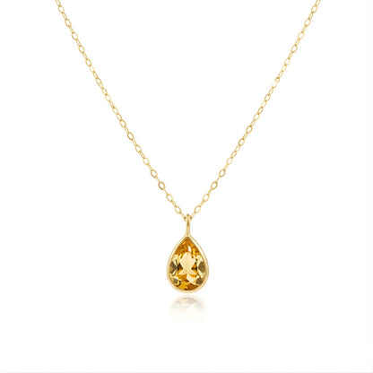 Gargantilha Poente em Ouro Amarelo 18K-750, com Citrino