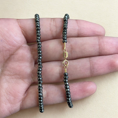 Corrente de Hematitas em Ouro 18K-750