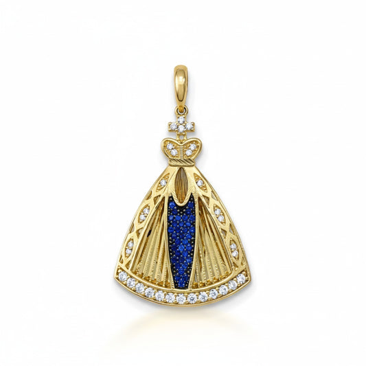 Pingente Nossa Senhora Aparecida em Ouro Amarelo 18K-750