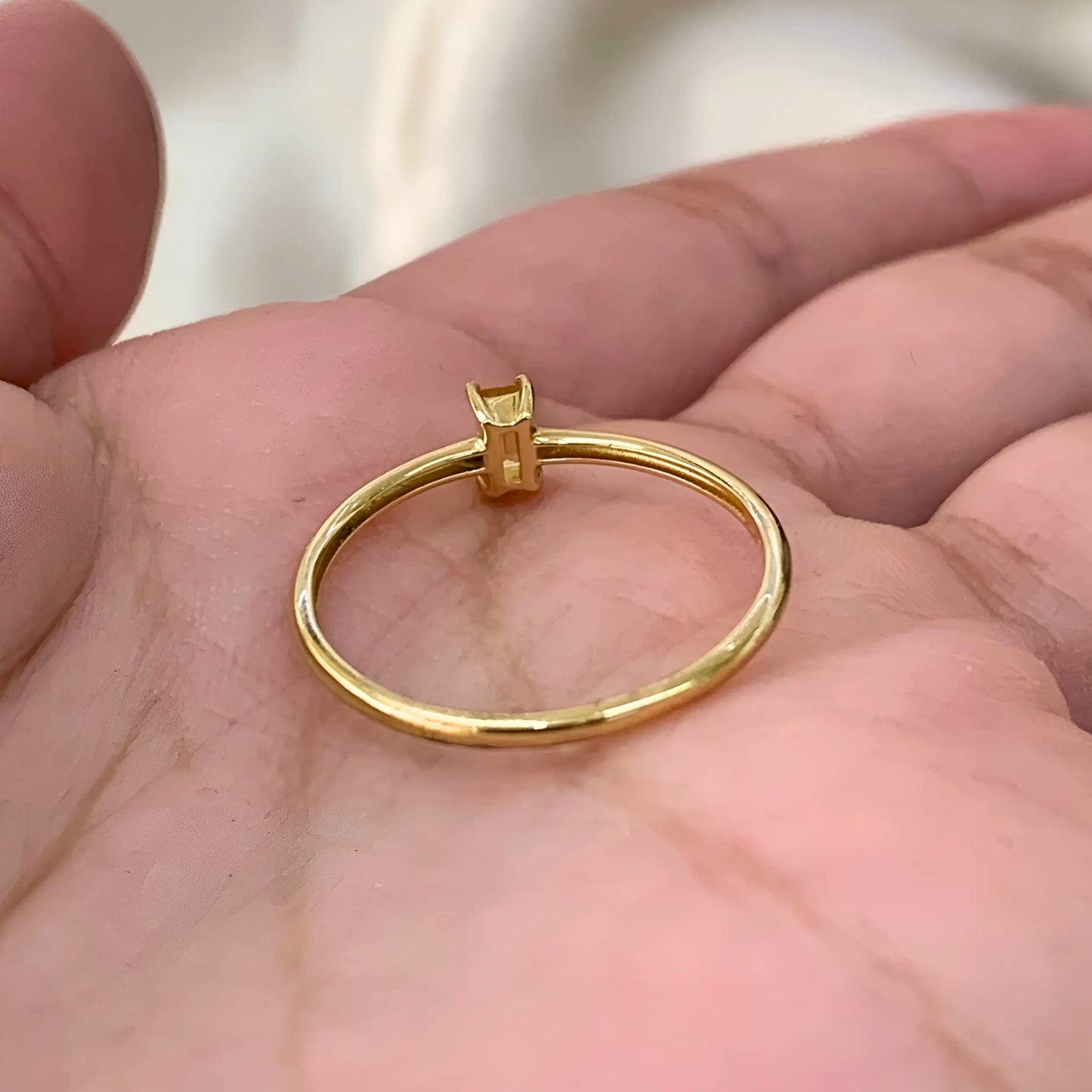 Anel Citrino Coleção Doze Essências em Ouro Amarelo 18K-750