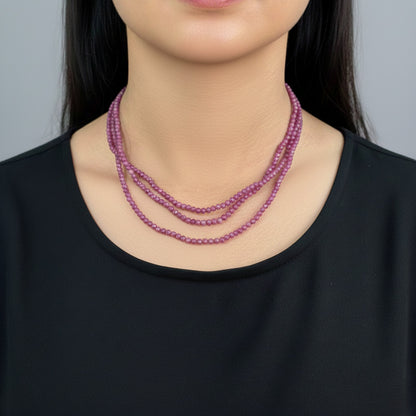 Corrente de Rodolitas em Ouro Amarelo 18K-750