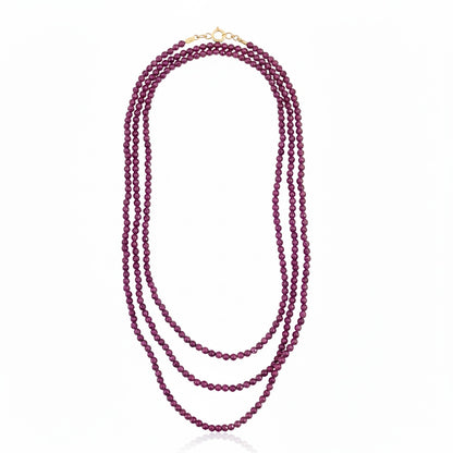 Corrente de Rodolitas em Ouro Amarelo 18K-750