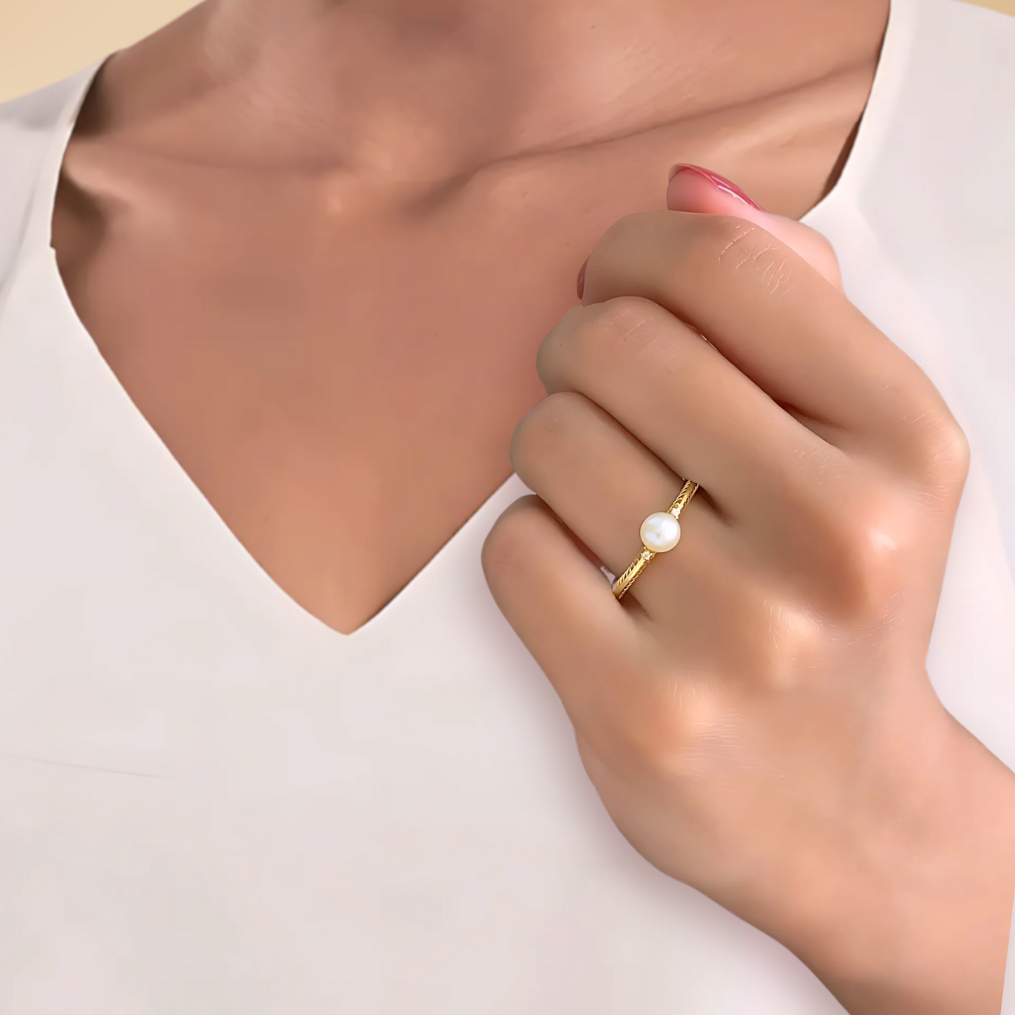 Anel Ouro Amarelo 18K - Coleção Classis MAN3456