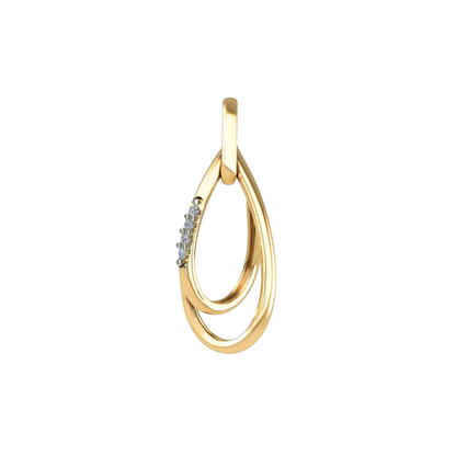 Pingente Cignus com Brilhantes Coleção Caminho em Ouro Amarelo 18K-750