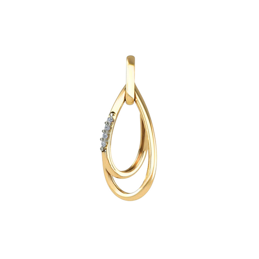 Pingente Cignus com Brilhantes Coleção Caminho em Ouro Amarelo 18K-750