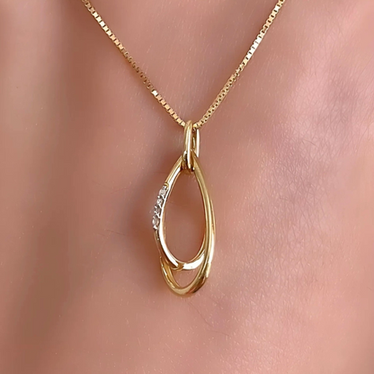 Pingente Cignus com Brilhantes Coleção Caminho em Ouro Amarelo 18K-750