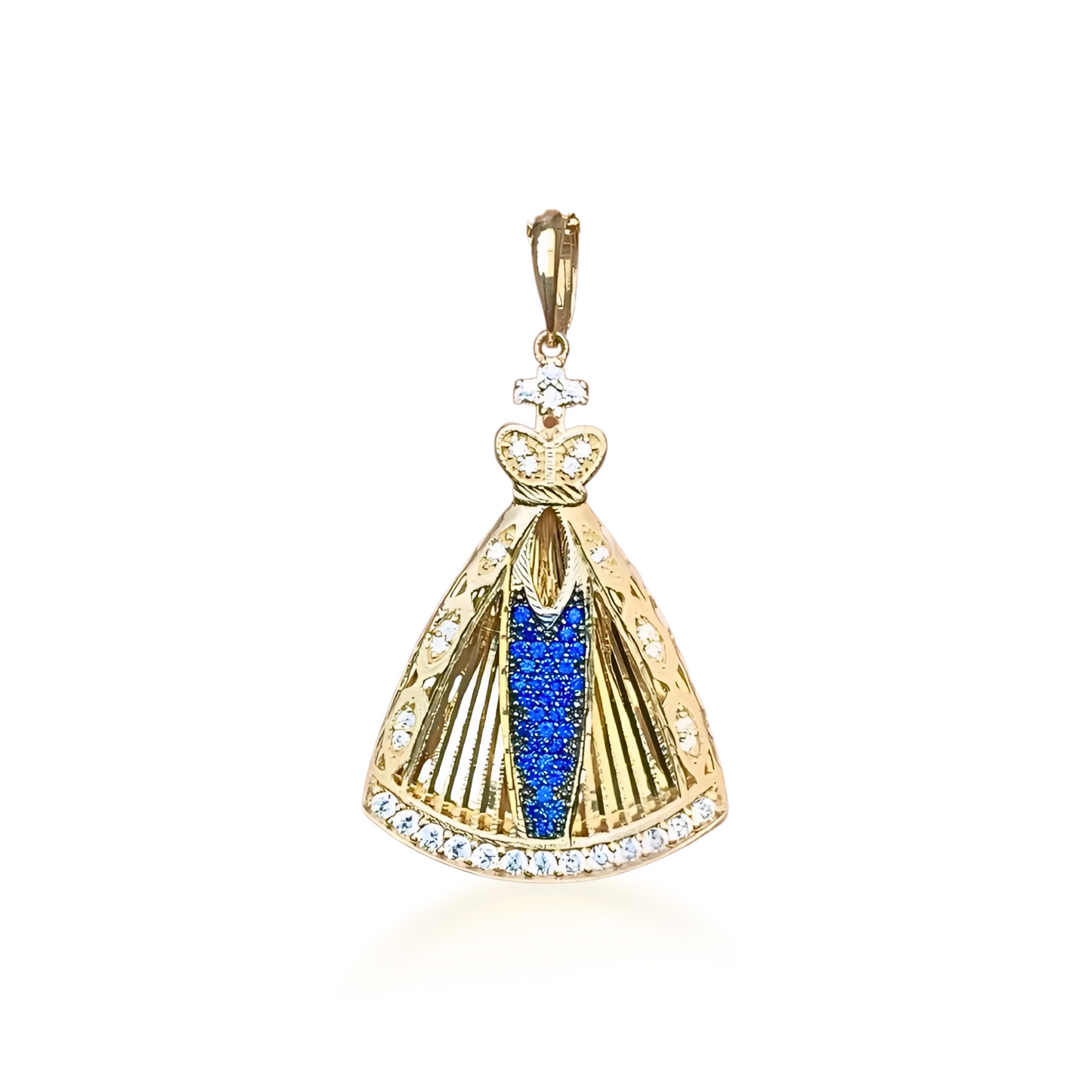 Pingente Nossa Senhora Aparecida em Ouro Amarelo 18K-750