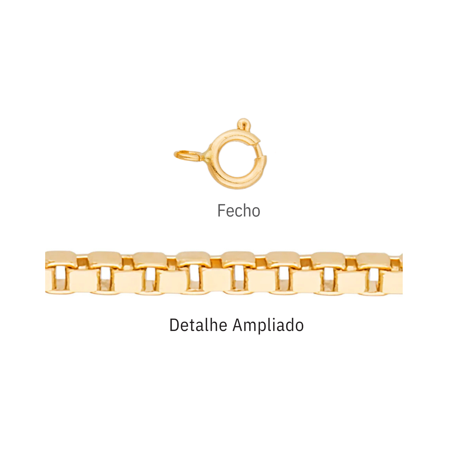 Corrente Veneziana Fio 27 em Ouro Amarelo 18K-750
