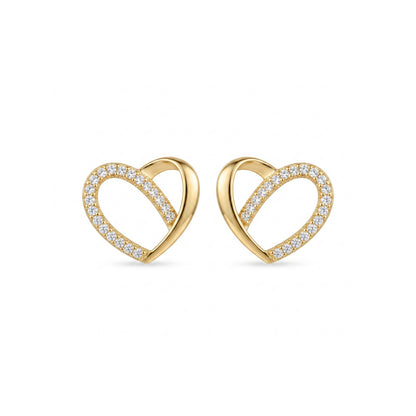 Brinco Stella em Ouro Amarelo 18k, com zircônias