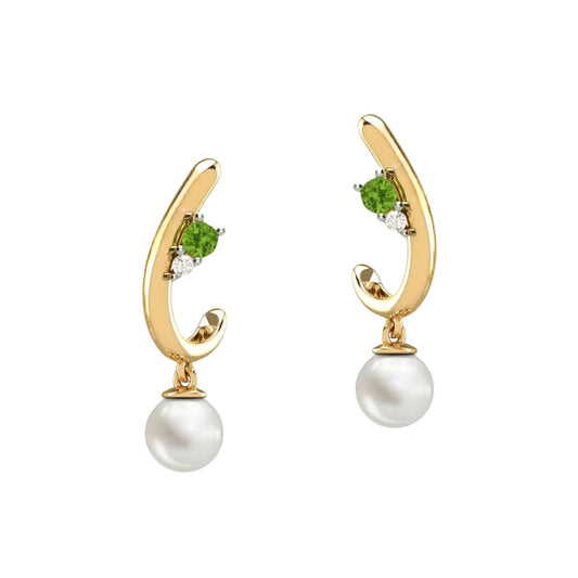 Brinco Ouro Amarelo 18K - Coleção Aconchego