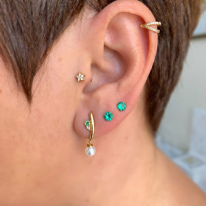 Brinco Ouro Amarelo 18K - Coleção Aconchego