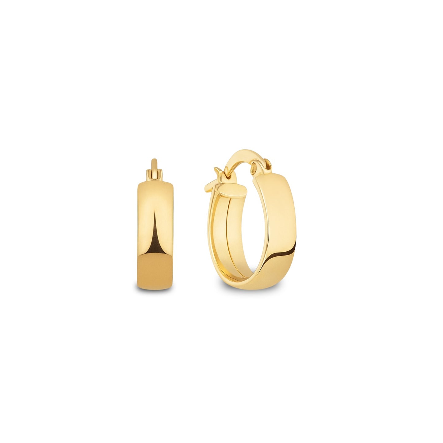 Brinco Argola Redonda em Ouro Amarelo 18k, 12mm