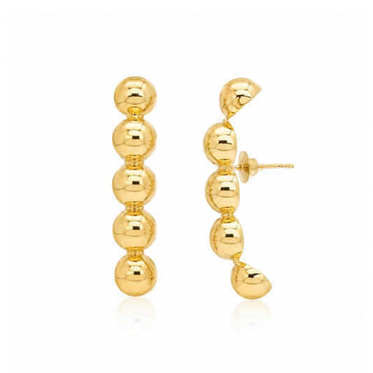 Brinco Bolle Oro em Ouro Amarelo 18K