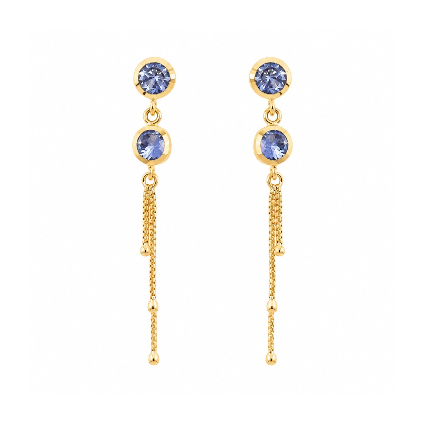 Brinco Night em Ouro Amarelo 18K, com zircônias