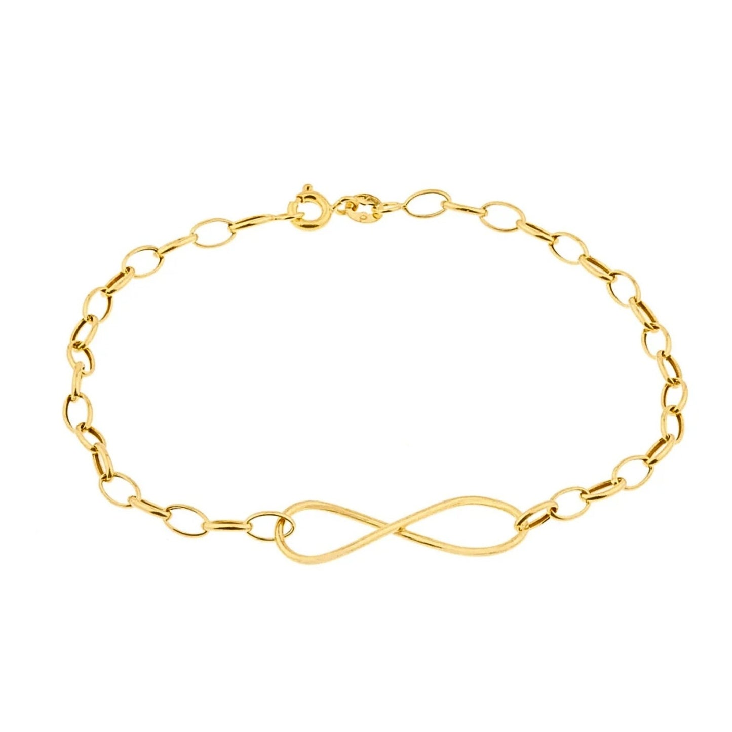Pulseira Infinito em Ouro Amarelo 18K