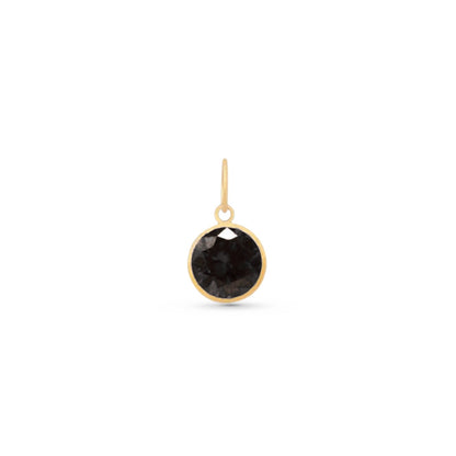 Pingente Ponto de Luz com Zircônia Branca de 6 mm Em Ouro Amarelo 18K