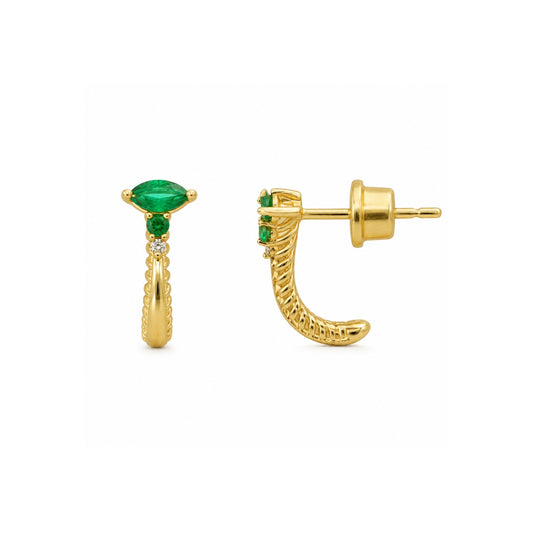 Brinco em Ouro Amarelo 18K - Coleção Desabrochar