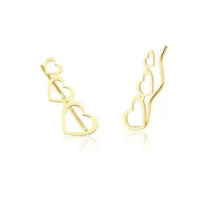 Brinco Earcuff s2 Vazado em ouro 18k-750