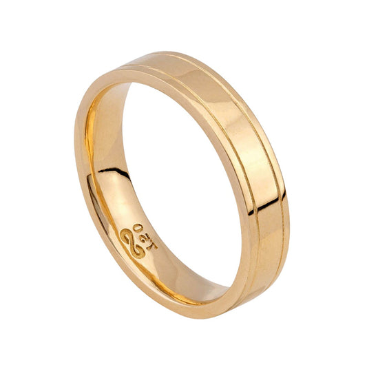 Aliança em Ouro 18K Jornada de Amor Masculina ALMW900/0002