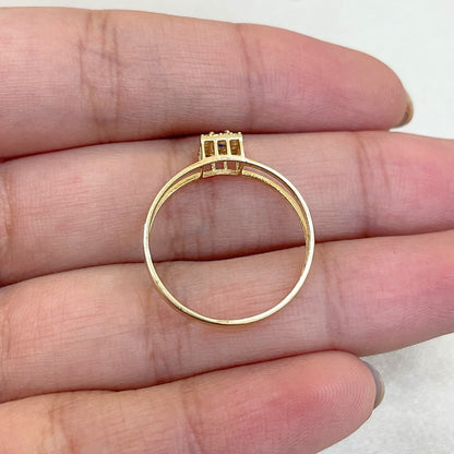 Anel Bright Destiny em Ouro Amarelo 18K-750, com zircônias