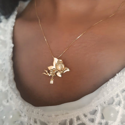 Pingente Fada do Dente em Ouro Amarelo 18k