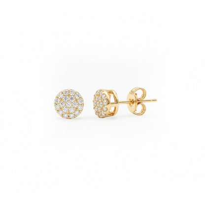 Brinco Esplendor em Ouro Amarelo 18K-750, com zircônias