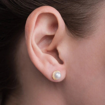 Brinco Rococó 6mm em Ouro Amarelo 18k