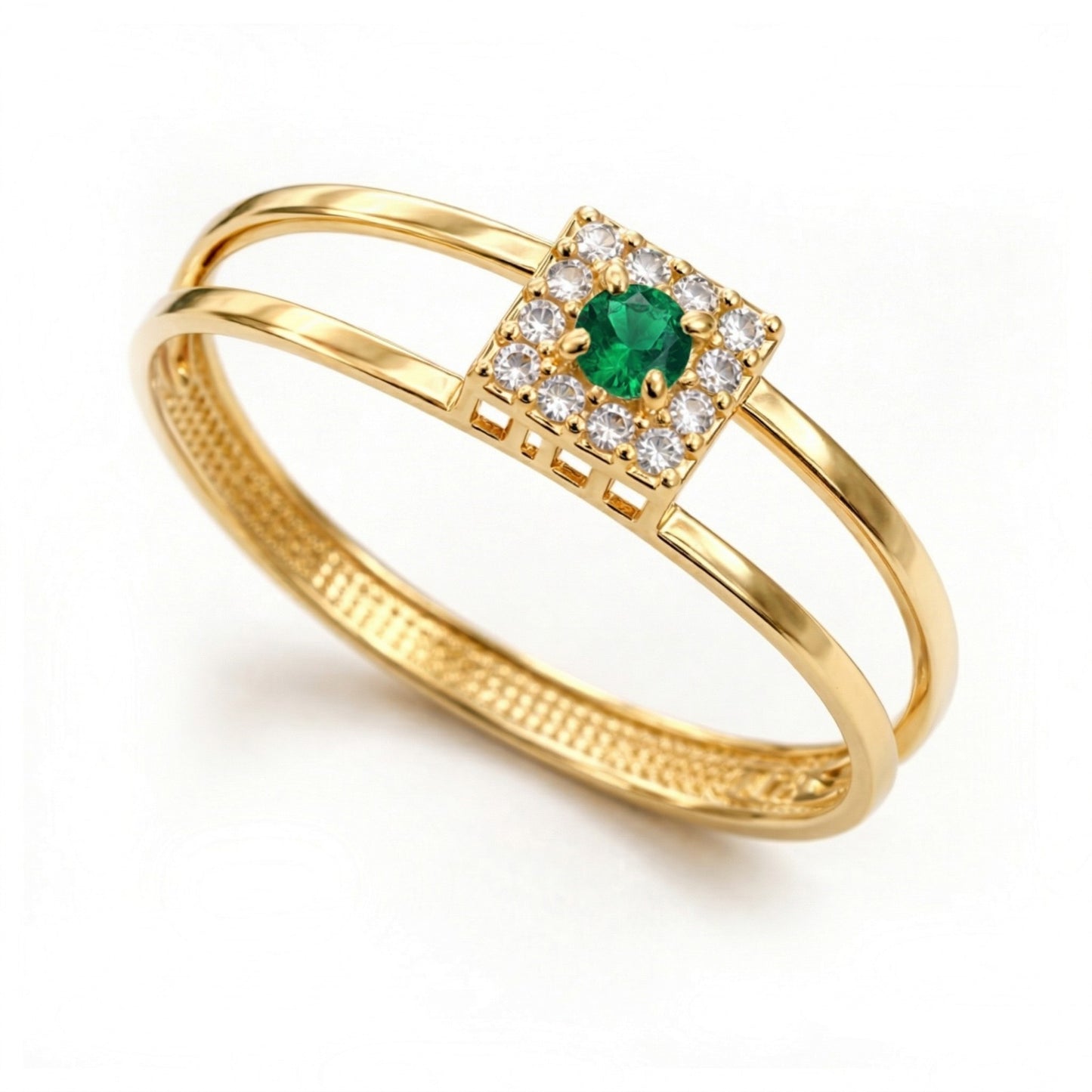 Anel Bright Destiny em Ouro Amarelo 18K-750, com zircônias